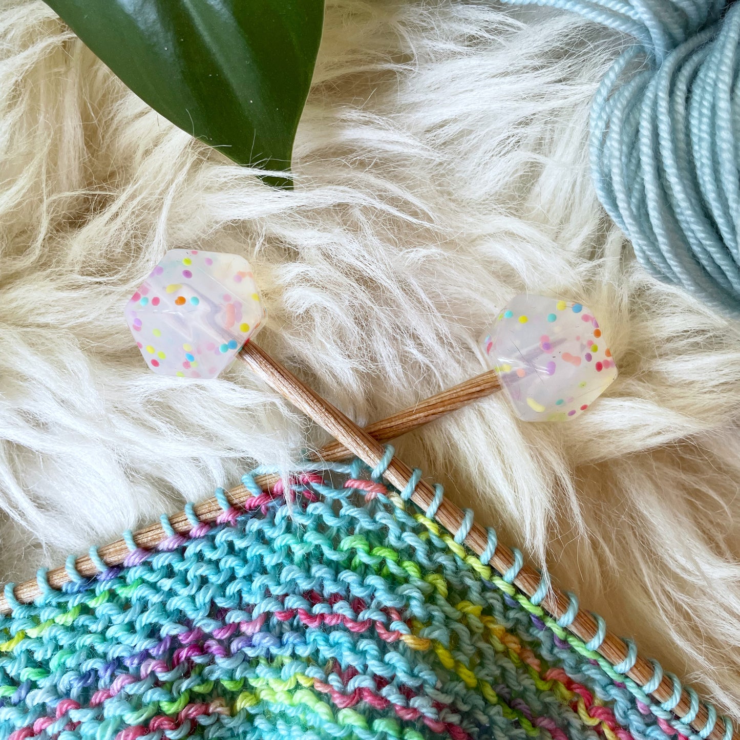 Confetti Hexagon Stitch Stoppers