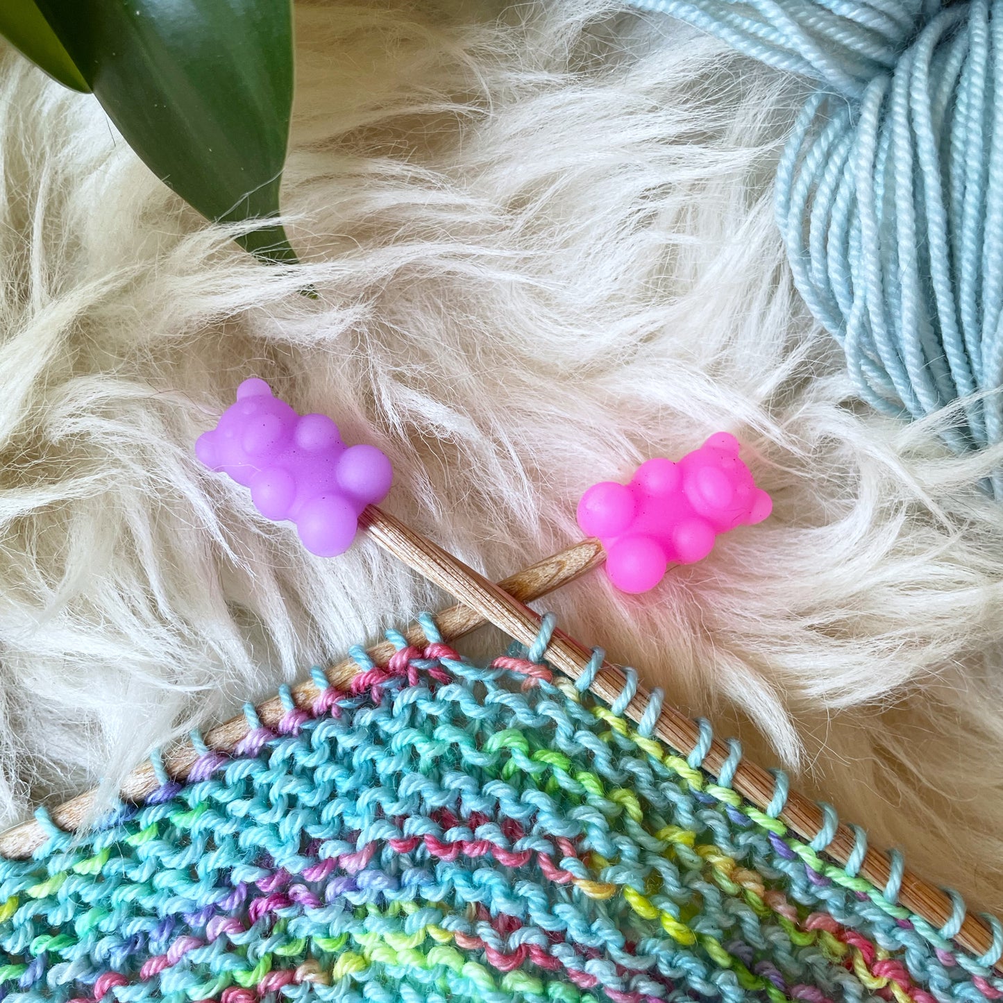 Neon Bear Stitch Stoppers