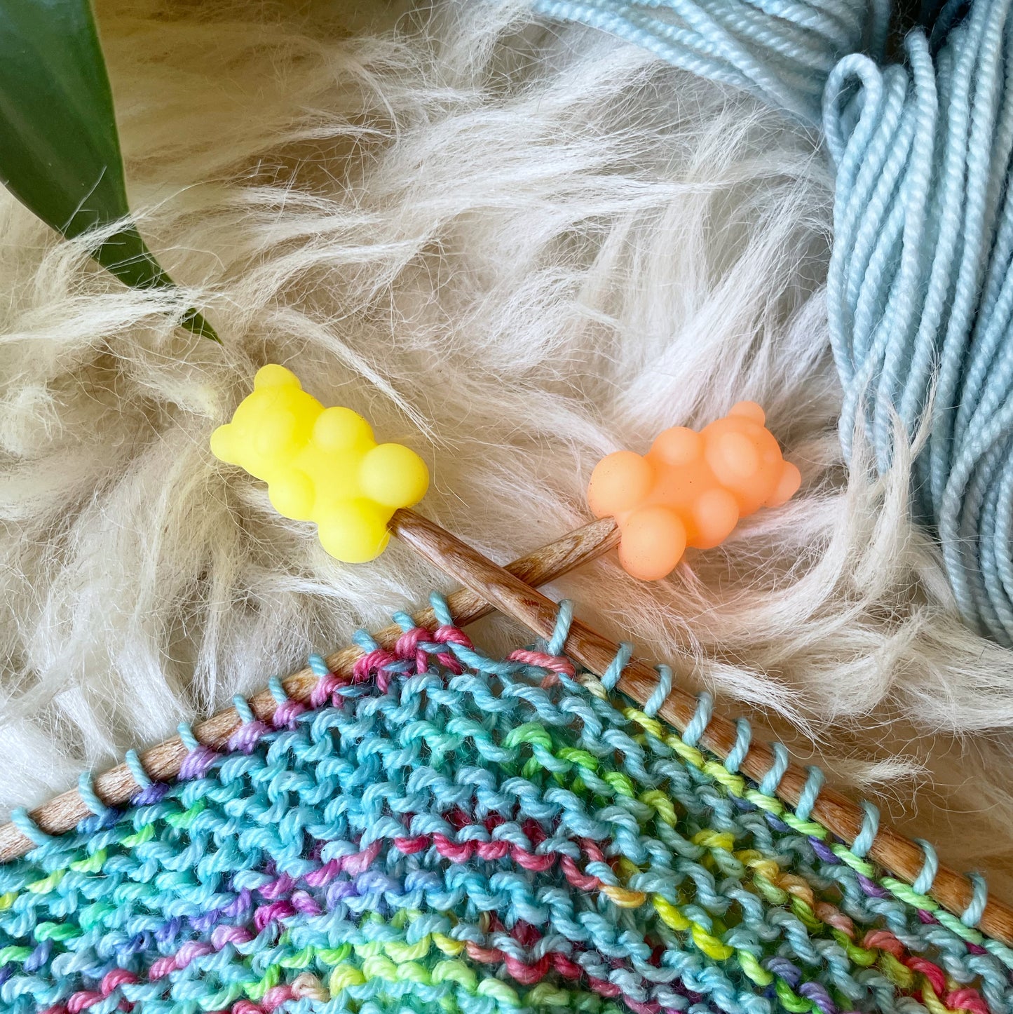 Neon Bear Stitch Stoppers
