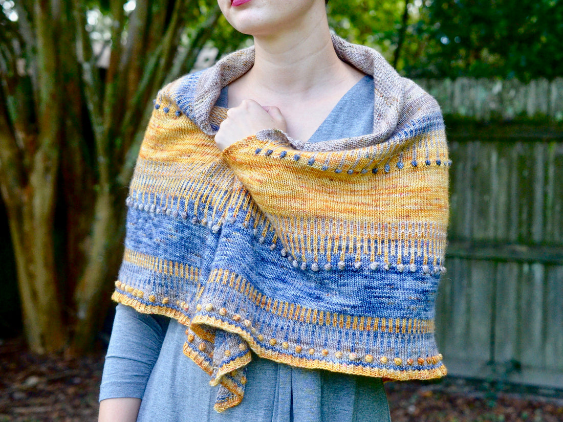 Ambershore shawl