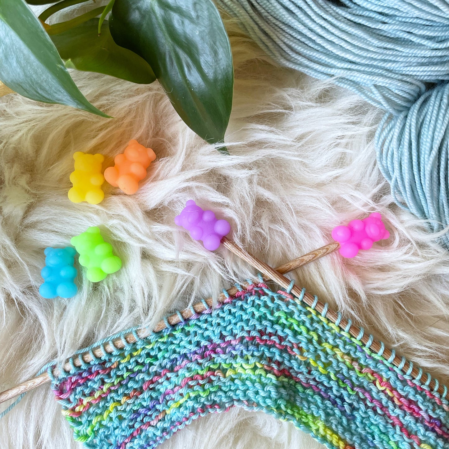 Neon Bear Stitch Stoppers