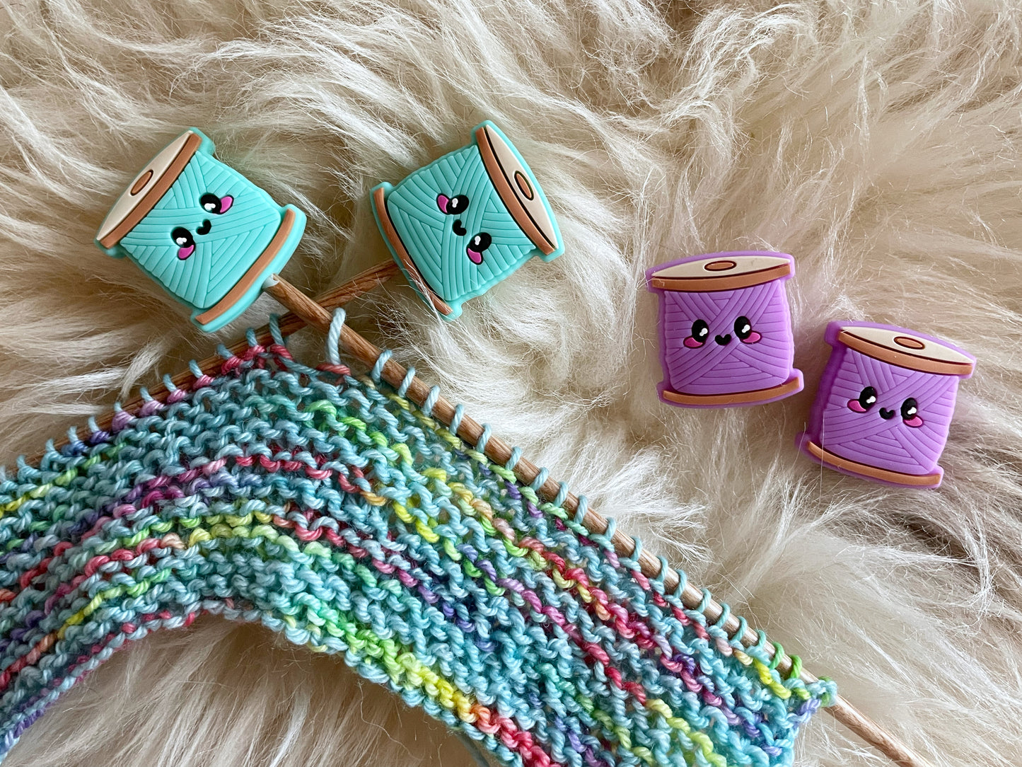 Yarn Spool Stitch Stoppers