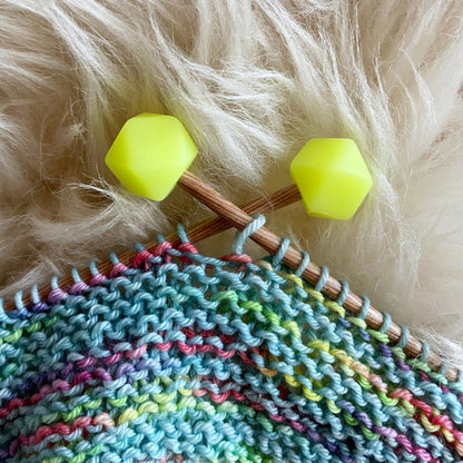 Neon Glow-in-the-Dark Hexagon Stitch Stoppers