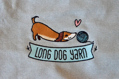 Long Dog Yarn Logo Tote Bag