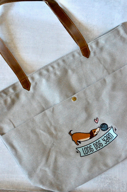 Long Dog Yarn Logo Tote Bag
