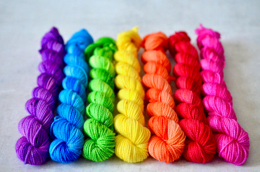 Rainbow Brights Mini Skein Set [sock]