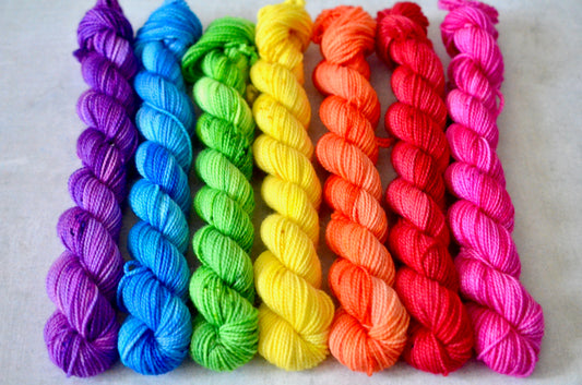 Rainbow Brights Mini Skein Set [sock]