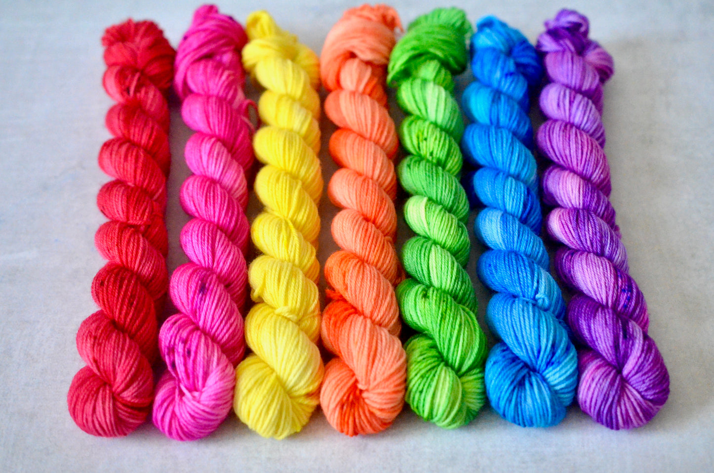 Rainbow Brights Mini Skein Set [bounce sock]